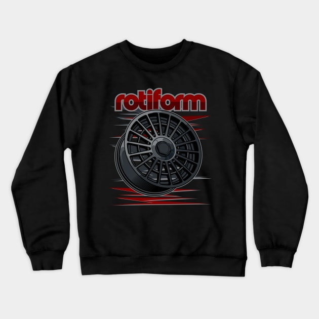 Rotiform Las R Wheel Crewneck Sweatshirt by idrdesign